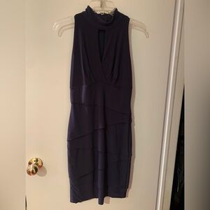 White House Black Market Navy Dress Slimming